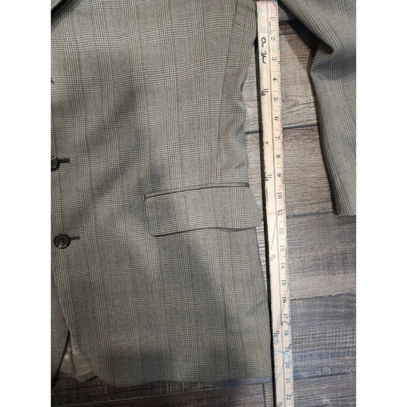 Jos. A. Bank Clothier Plaid 100% Wool 2 Button Sport Coat Blazer Jacket Size 44L - Picture 8 of 8